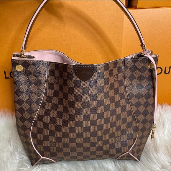 💎✨Authentic✨💎Louis Vuitton Caissa Rose Ballerine Damier Ebene - Picture 3 of 15
